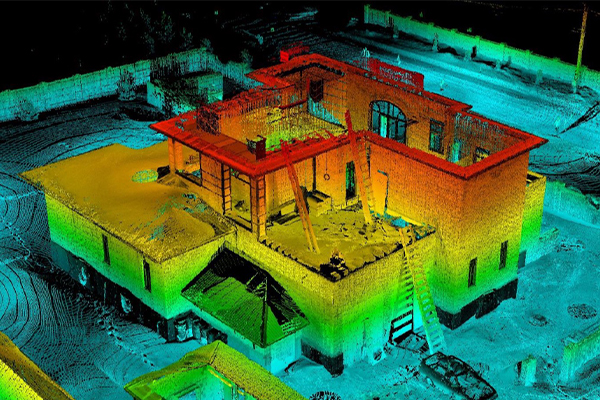 3D сканирование фасадов здания